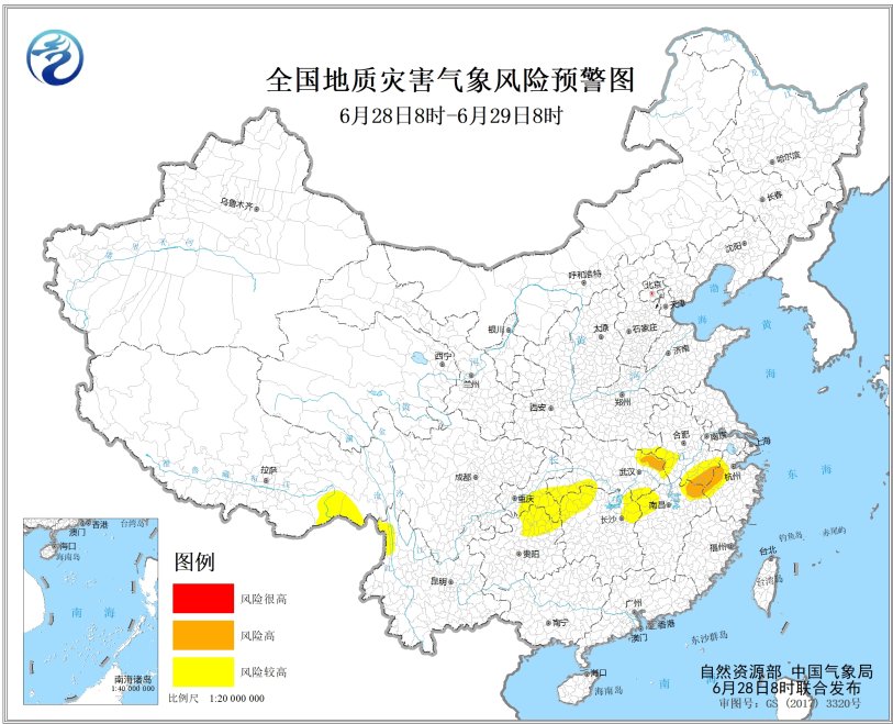 暴雨橙色+强对流天气蓝色 双预警齐发，重庆东南部有大到暴雨