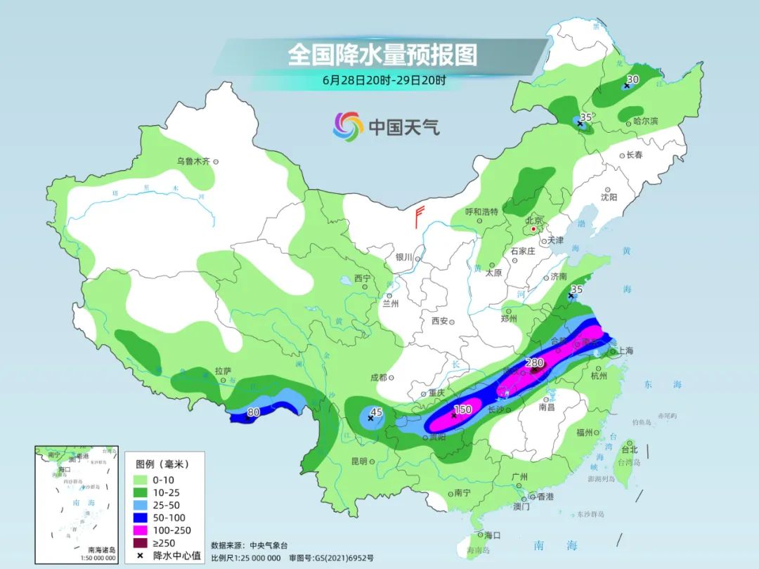 长江第1号洪水已经形成，南方的暴雨大暴雨还在下！这个地方的雨也较常年同期偏多2倍