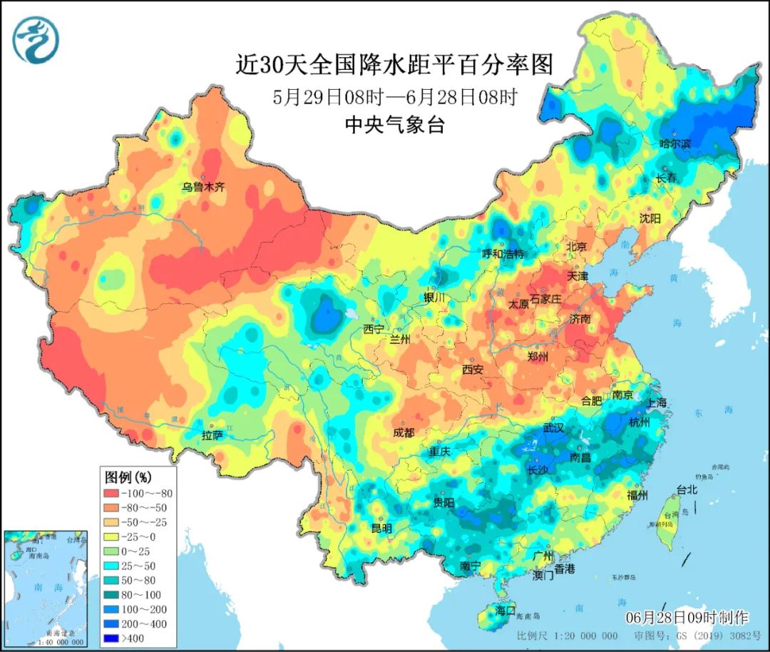 长江第1号洪水已经形成，南方的暴雨大暴雨还在下！这个地方的雨也较常年同期偏多2倍