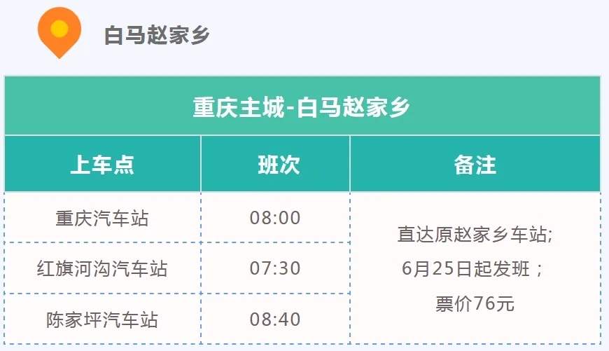 @重庆人，请上车！这些避暑地都有直达班车！便捷又凉快→