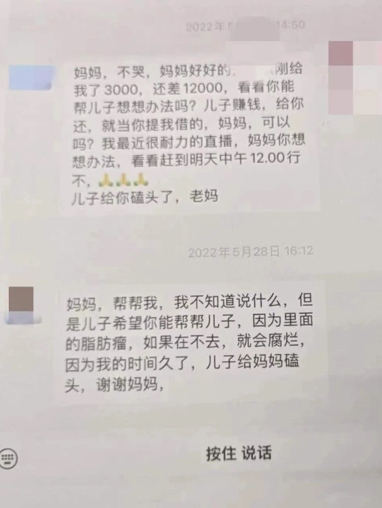 男主播假认干妈，以患癌、被追杀等为由诈骗独居老人55万元，获刑十年半
