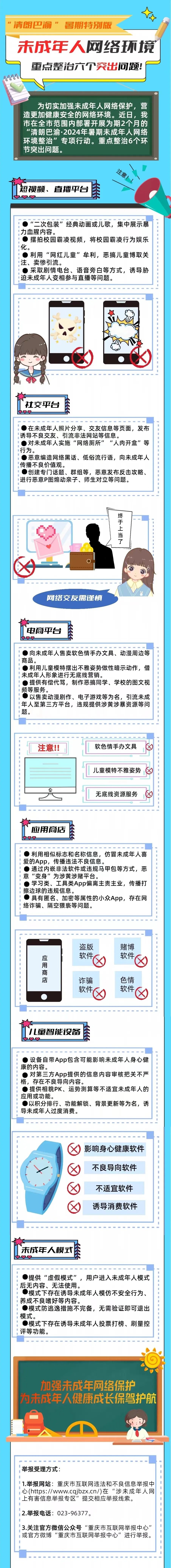 重庆启动“清朗巴渝·2024年暑期未成年人网络环境整治”专项行动