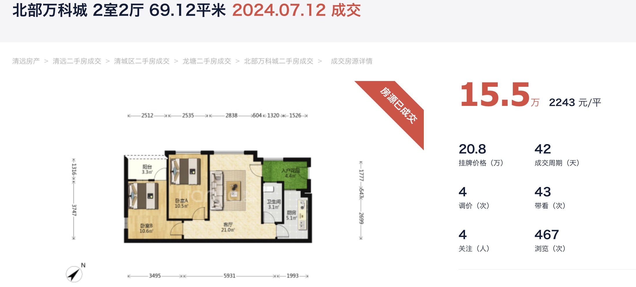广东也有自己的“鹤岗”了!两室两厅15万元卖出引关注
