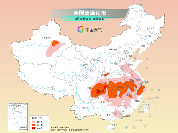 我国南方大范围高温持续至月底，北方降雨东移至华北黄淮等地