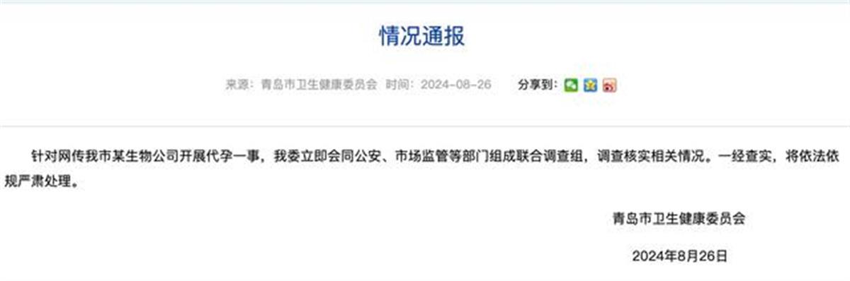 公司设地下实验室非法代孕,打拐志愿者卧底取证举报,青岛卫健委回应