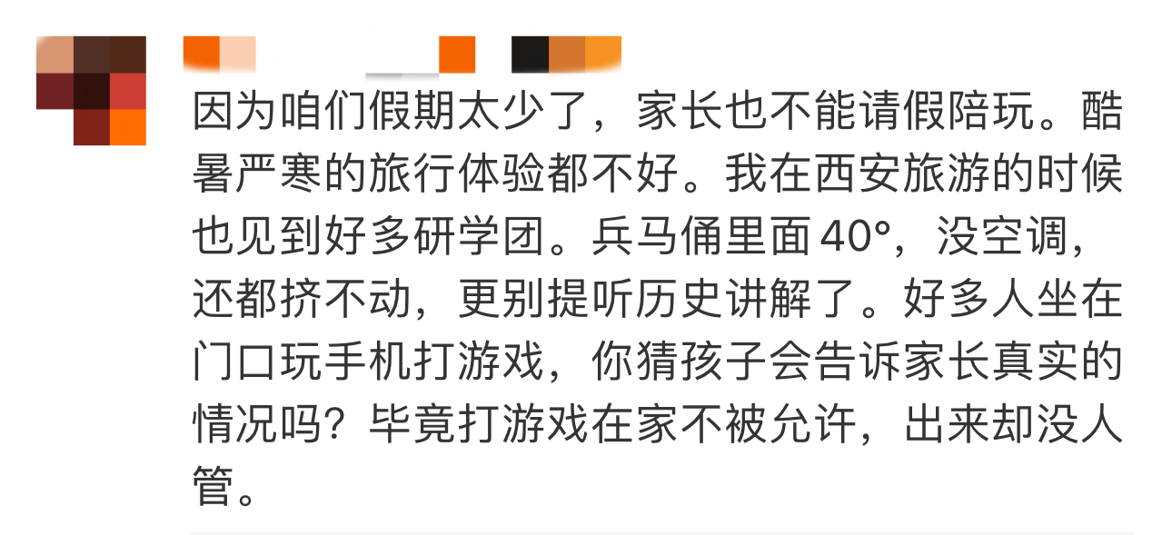 暑期研学游被吐槽：6万元境外游学团孩子们“坐在路边玩手机”