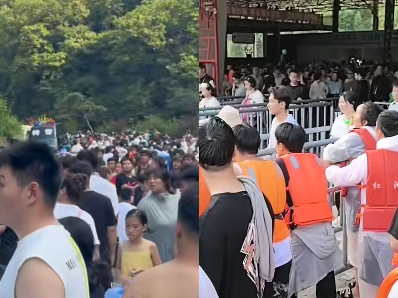 辽宁抚顺红河峡谷漂流大量游客滞留? 官方回应：事件正在处理中