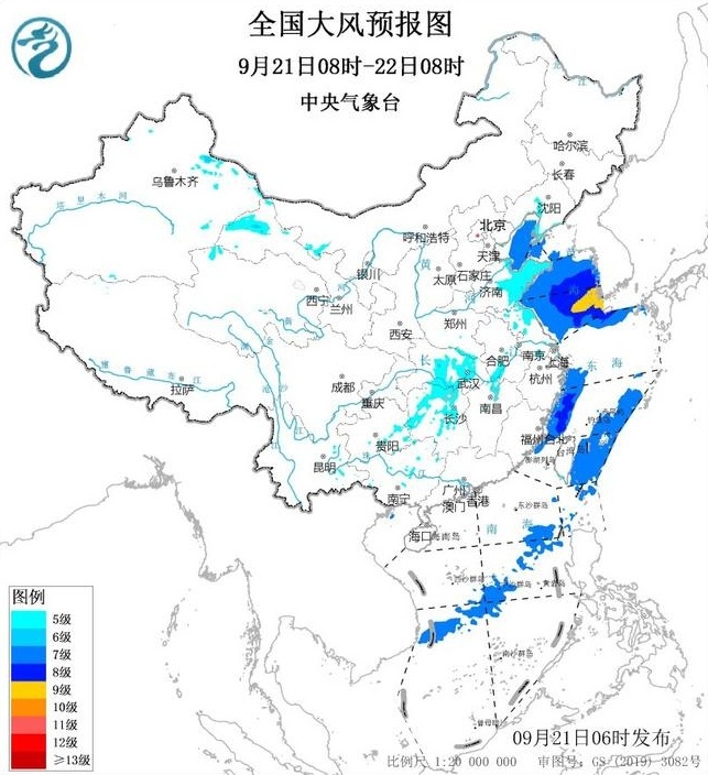 台风预警！普拉桑今日将在韩国登陆 我国东部沿海地区有大风天气