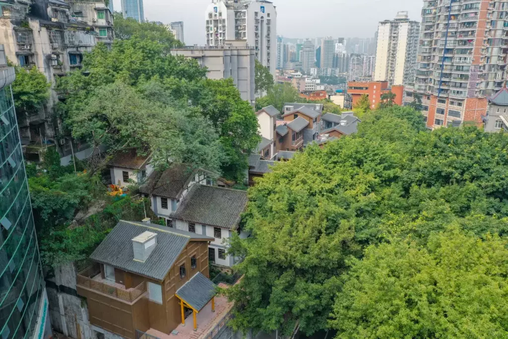 渝中区枇杷山片区城市功能品质提升项目。受访者供图