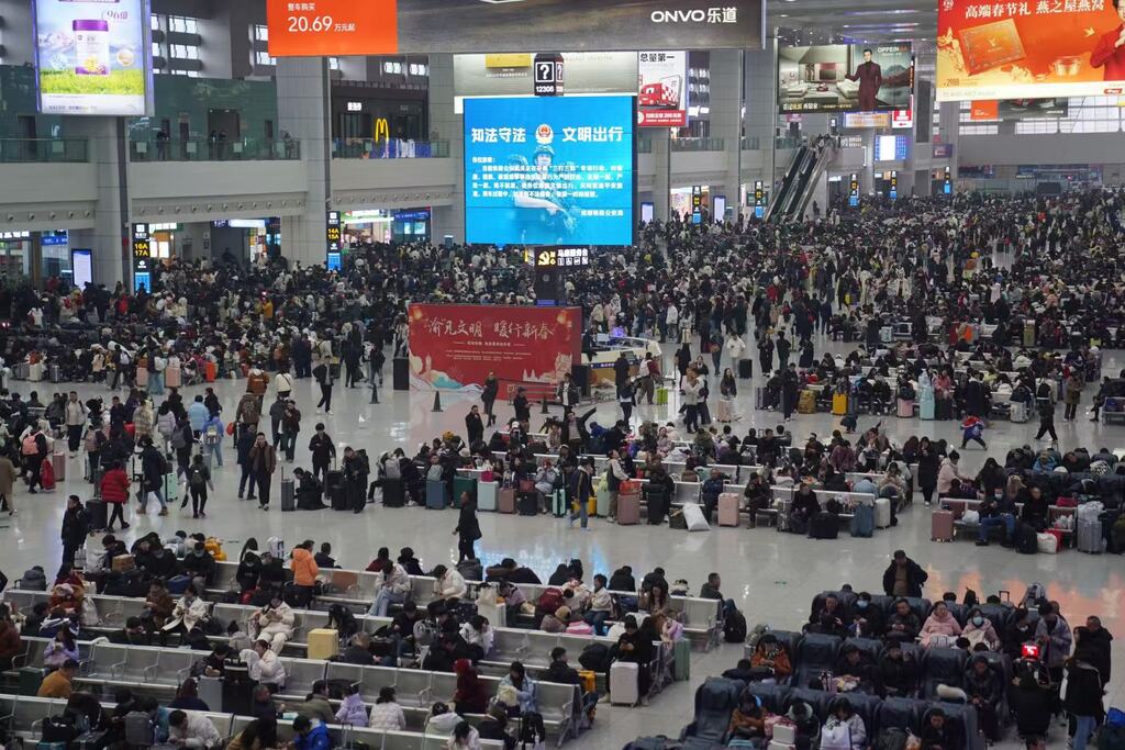 候車大廳。重慶火車站供圖