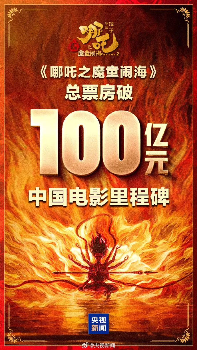 《哪吒2》各省份票房排名出炉！100亿元票房背后，各方挣了多少？