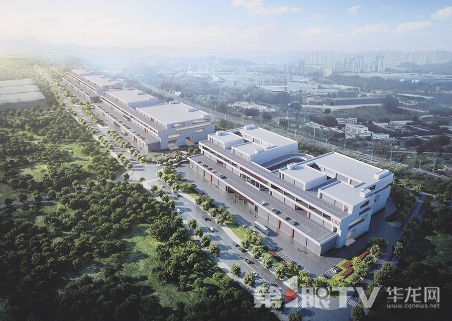 项目整体效果图。第1眼TV-华龙网首席记者 李文科 摄