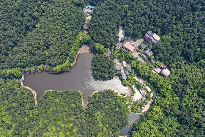 黛湖曾被多家违建酒店合围侵占,湖水严重污染(2019年4月摄)。除署名外本组图片均为秦廷富摄.jpg