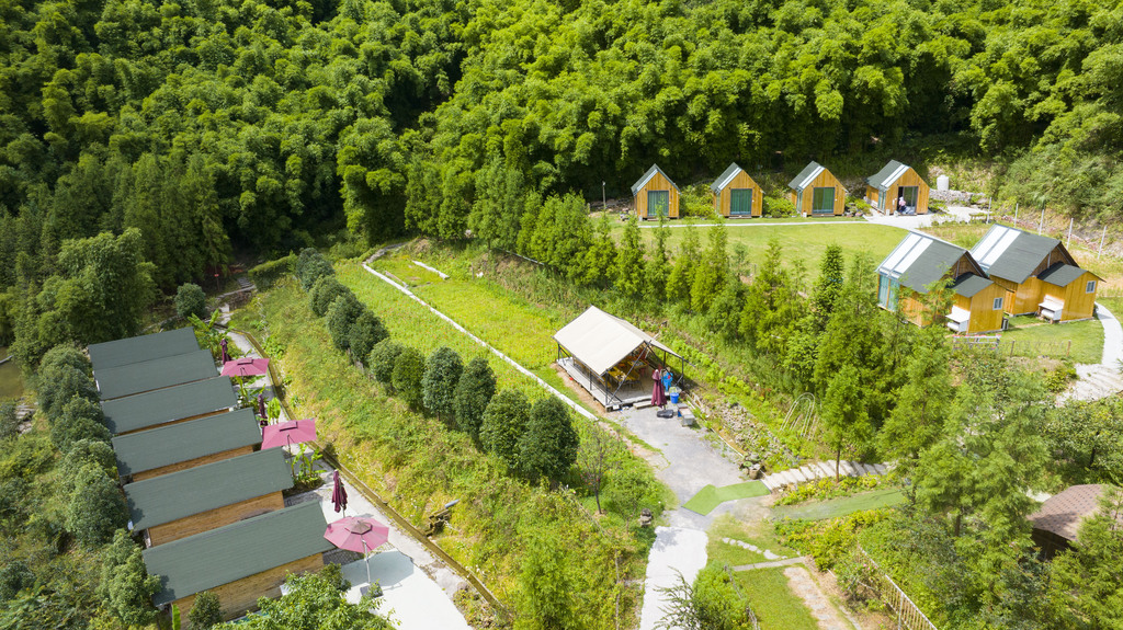 星溪露营基地。记者 陈姗 摄