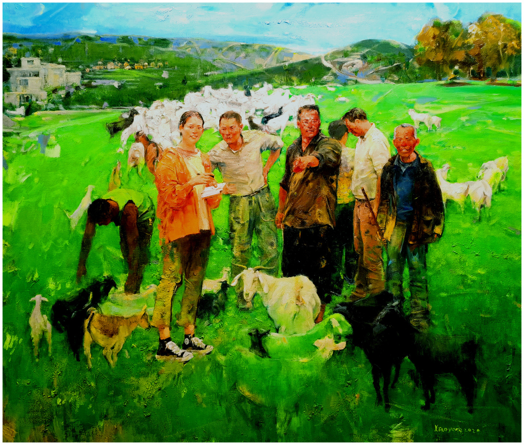 19 漆晓勇《美丽风门垭·脱贫纪事》180x190cm 2021