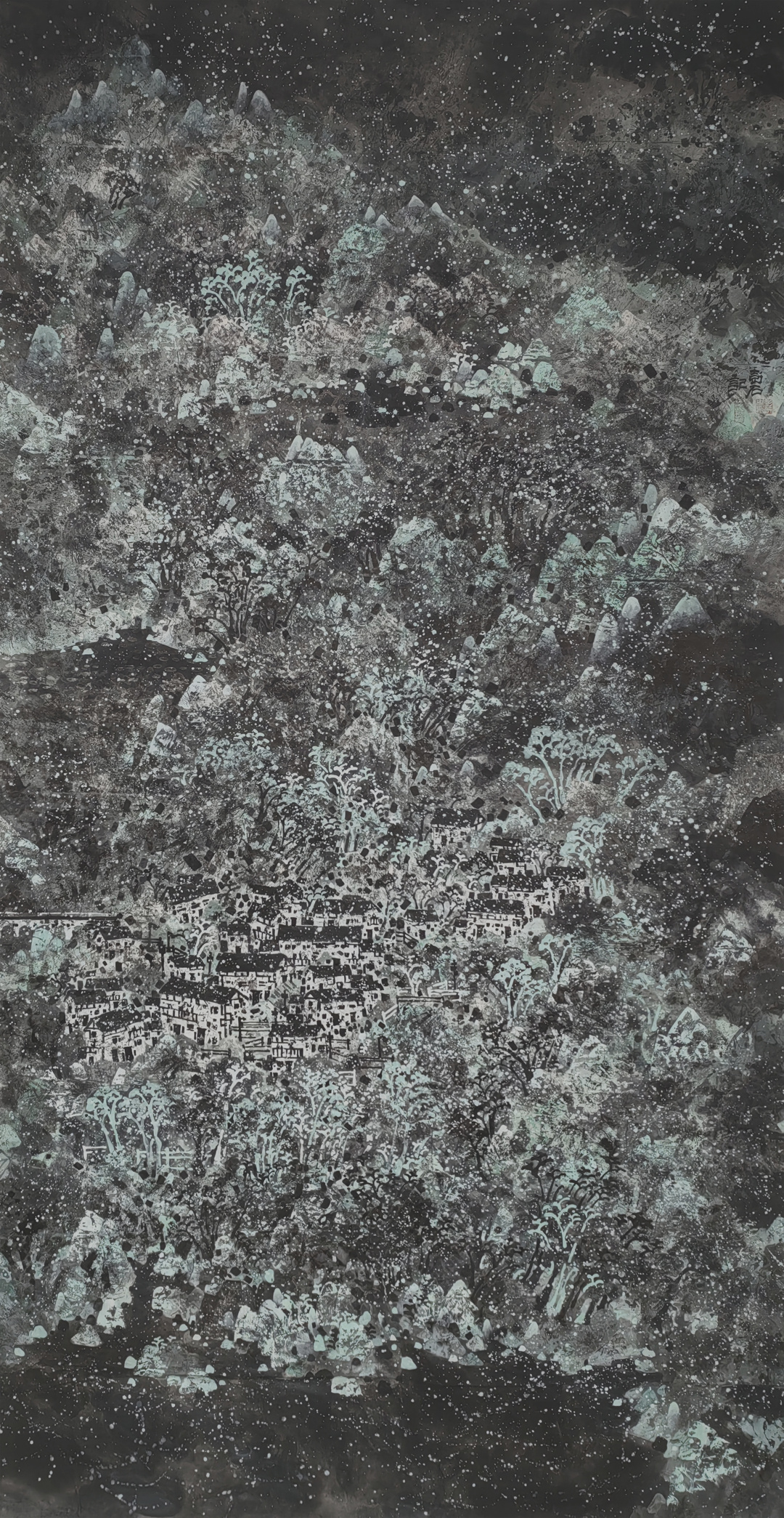 《巴山渝水之三月天》 彭石 中国画 240×124cm 2014