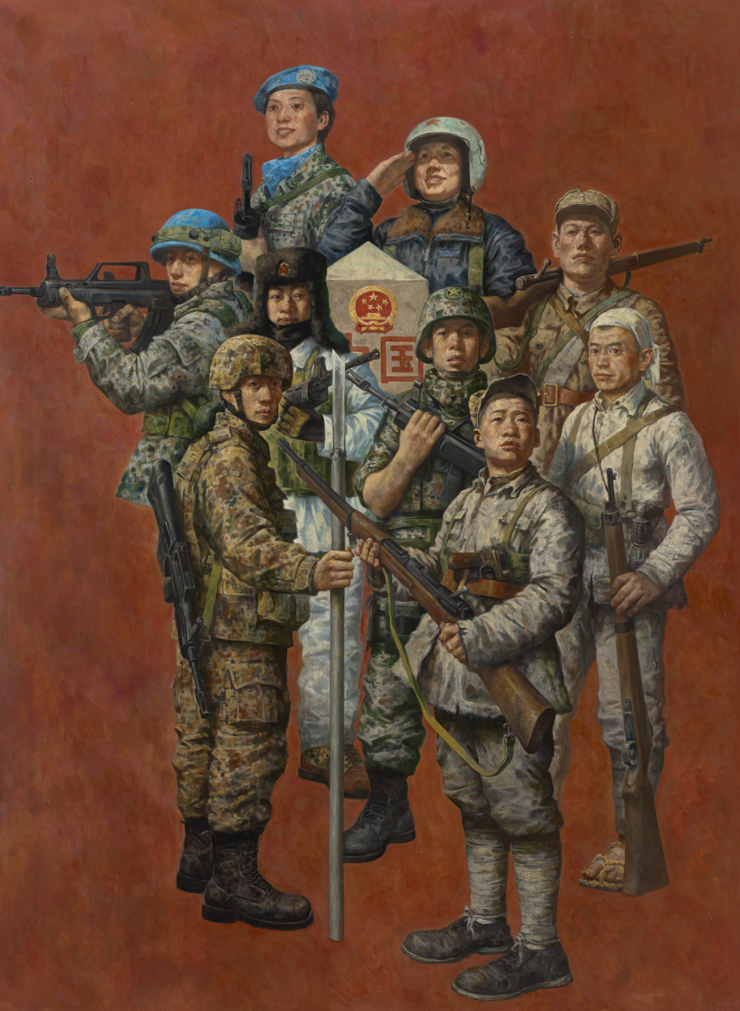 33 陈彦百 《永远的军魂》 布面油画 2022年 200cm X 150cm