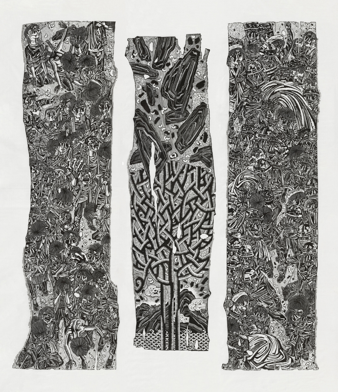 《汶川·汶川》康宁 版画 200cmx180cm 2022年