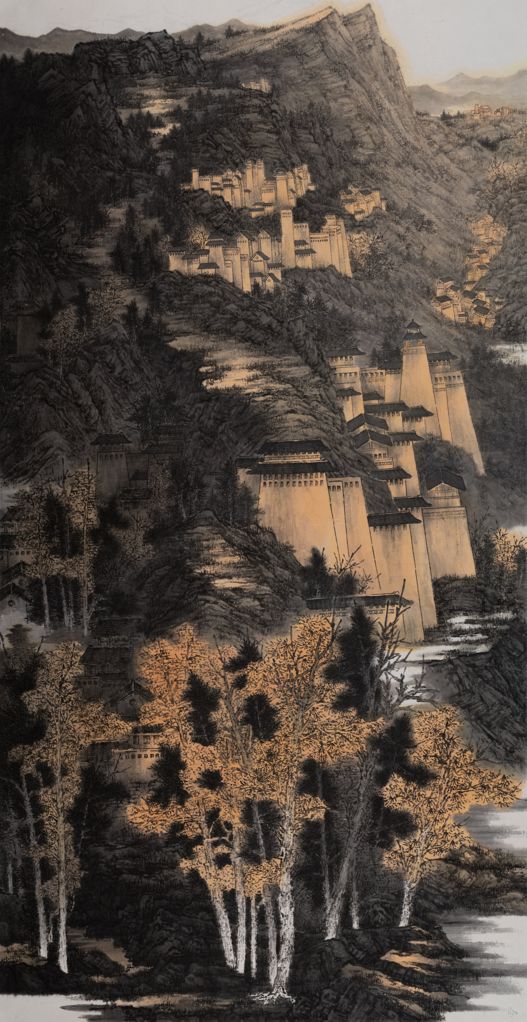 38 耿杉《时代江山之巫峡朝晖》中国画220X124cm 2023