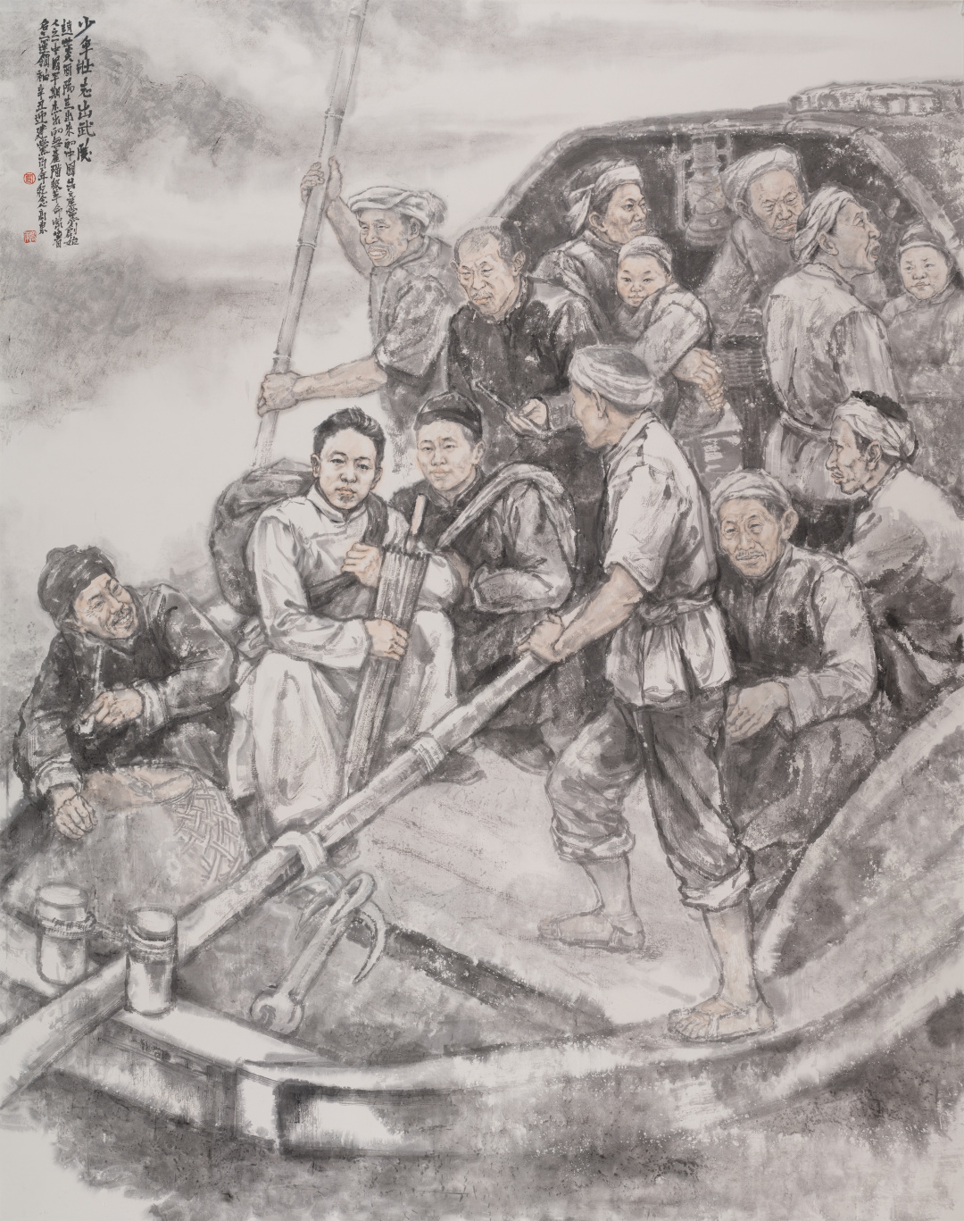 15 贾高东-中国画-《少年壮志出武陵》175X200CM-
