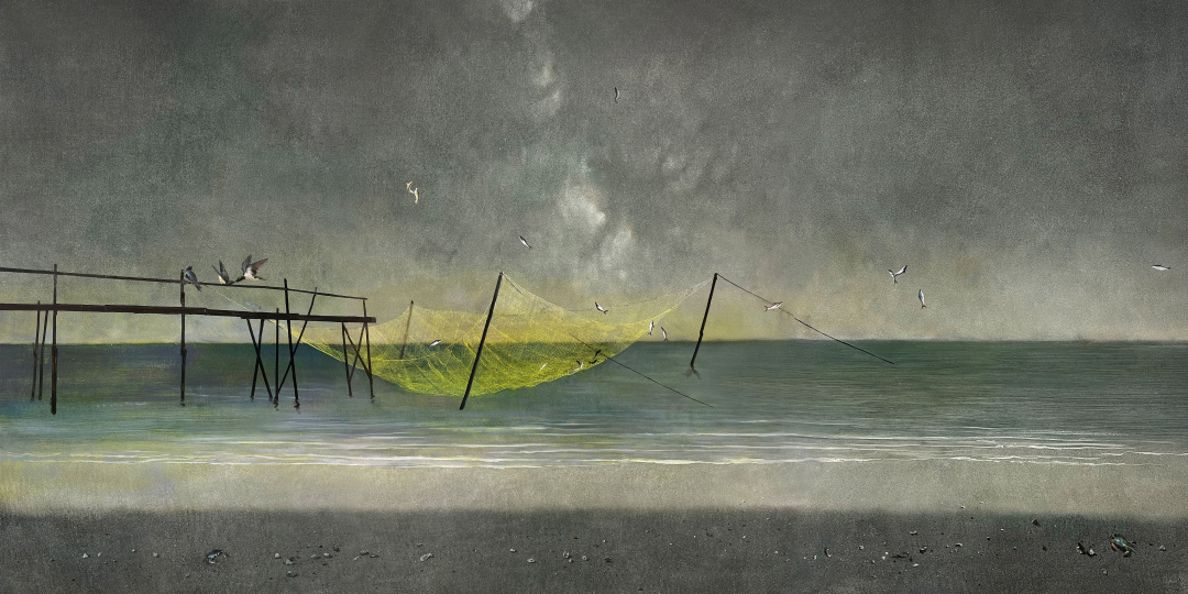 耿德法《捕·生息》150x300cm 布面油画2023年13677621457年