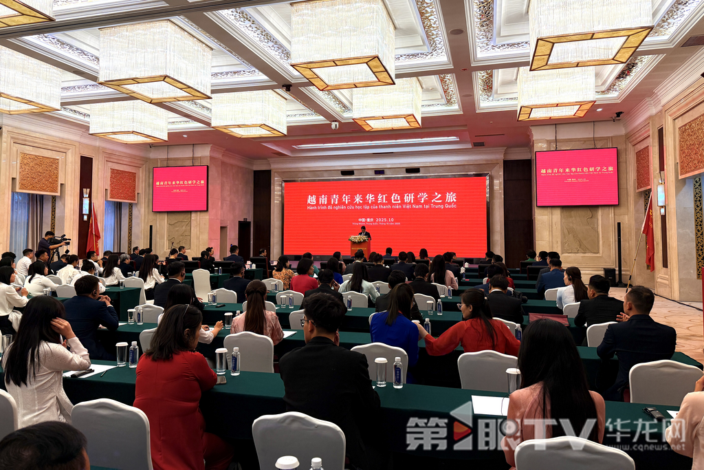 越南青年来华“红色研学之旅”首期活动在渝举行。第1眼TV-华龙网记者 罗盛杰 摄