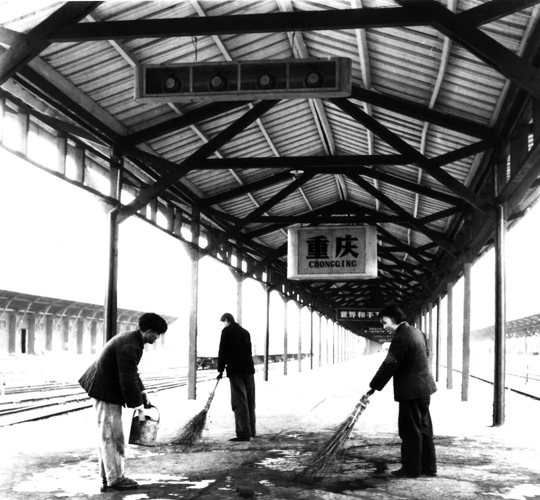 50年代的菜园坝。受访单位供图