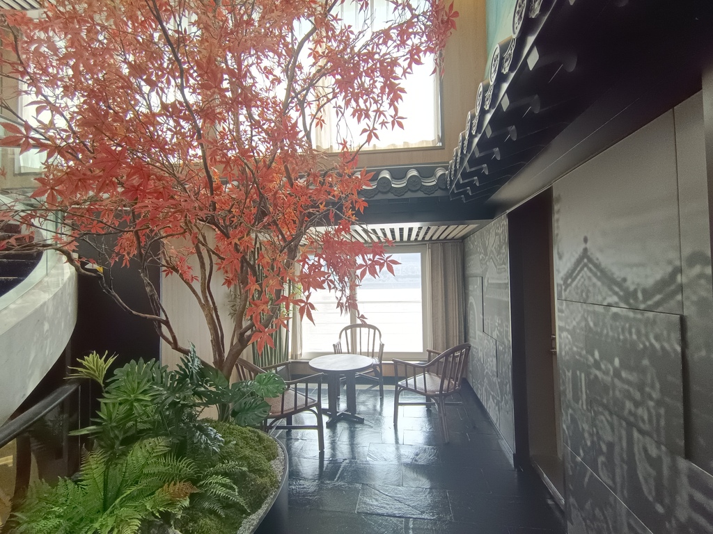 游轮上打造的“江上院子”一角。受访者供图