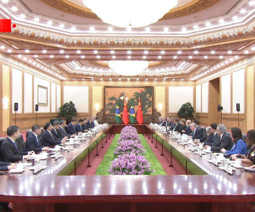 独家视频丨习近平同巴西总统会谈：团结就是力量