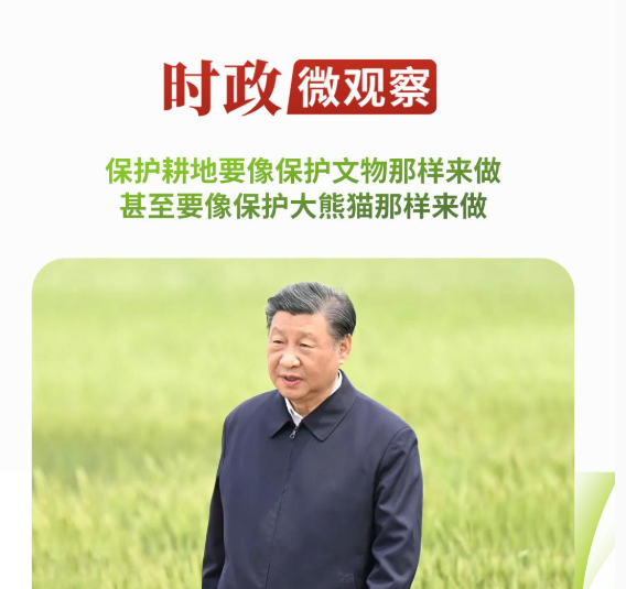 时政微观察丨牢牢守住耕地保护红线，总书记念兹在兹