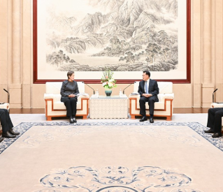 袁家军胡衡华会见新加坡数码发展及新闻部长杨莉明