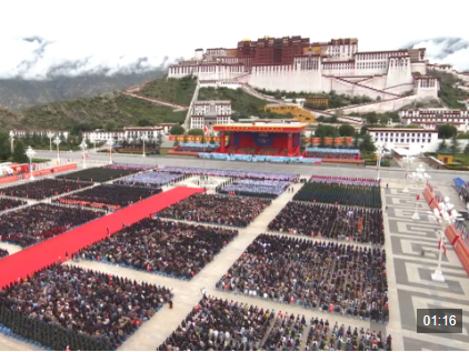 独家视频丨欢聚！习近平出席西藏自治区成立60周年庆祝大会