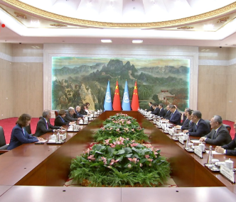 独家视频丨习近平会见联合国秘书长：多边主义 团结合作是解决全球性难题的正确答案