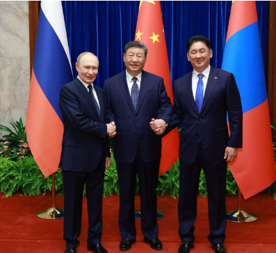习近平主持中俄蒙元首第七次会晤