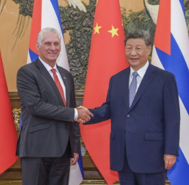 习近平会见古巴共产党中央委员会第一书记、古巴国家主席迪亚斯-卡内尔