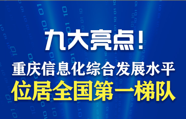 图说｜九大亮点！重庆信息化综合发展水平位居全国第一梯队