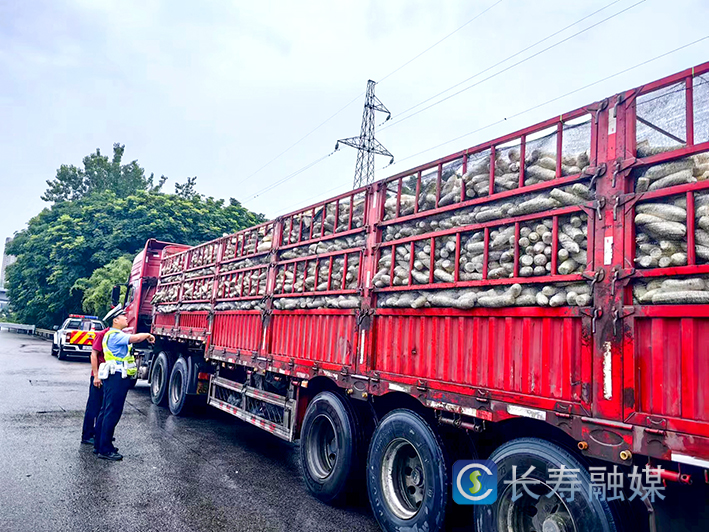 惊险！大货车高速公路上倒车…… (2)