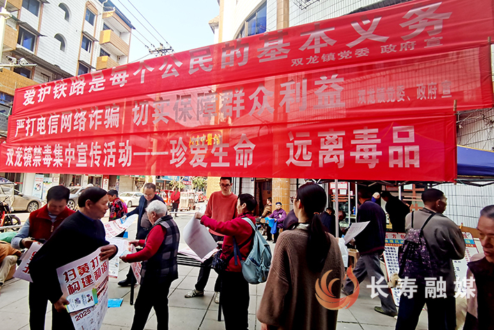 双龙镇反诈禁毒宣传“赶大集” (2)