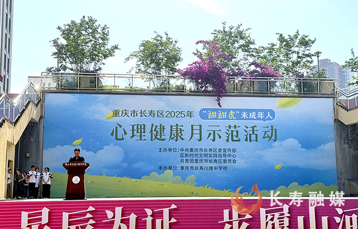 长寿区2025年“甜甜虎”未成年人心理健康月示范活动启动 (1)