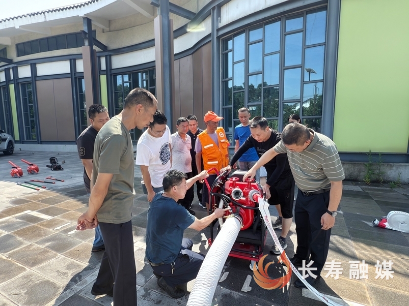 邻封镇开展自然灾害综合应急演练2