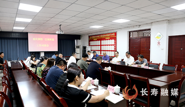江南街道与重庆钢铁举行深化共建座谈会 (1)