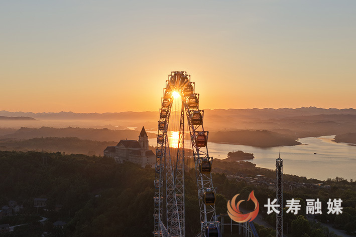长寿湖日出+王凤祥 (1)