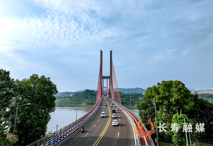 长寿长江大桥的夏日乐章 (2)