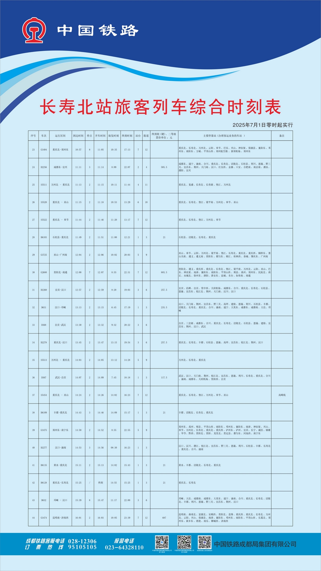 新列车调图来了2