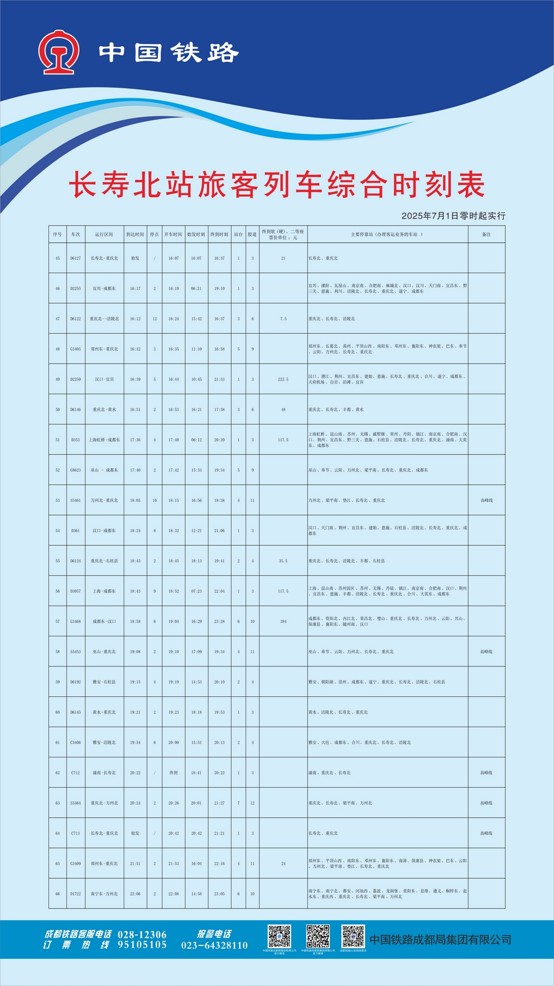 新列车调图来了3