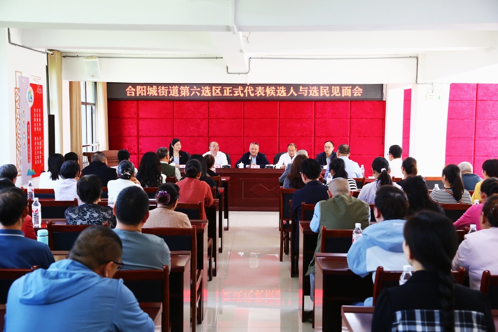 合阳城街道座谈会_副本