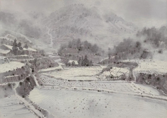 寂静的山村系列之四 布面油画 120×170cm  2014
