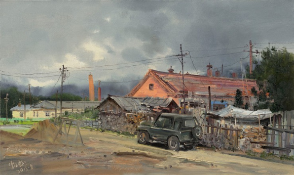 太平沟写生之九 布面油画 60×100cm  2015
