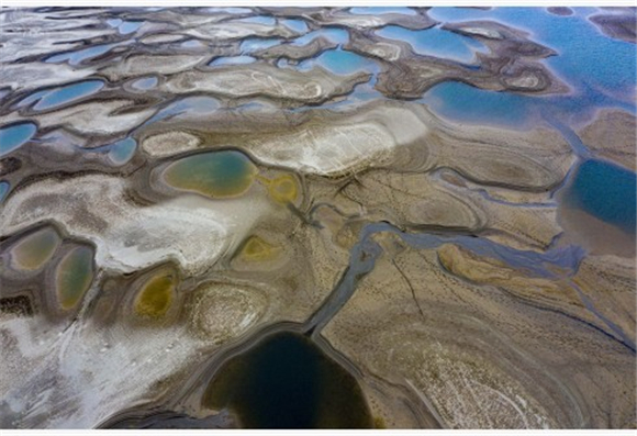 罗霍洲江滩（无人机照片）。新华社记者 杜华举 摄1