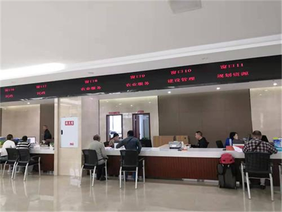 大庙镇新建公共服务中心一角。通讯员 赵呈荣 摄